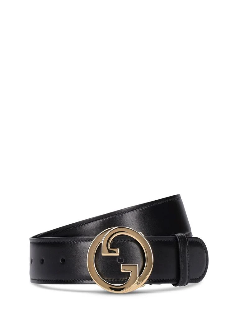 商品Gucci|4cm Gucci Blondie Leather Belt,价格¥4217,第1张图片