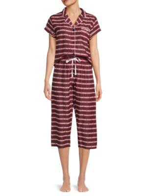 商品Tommy Hilfiger|2-Piece Capri Pajama Set,价格¥285,第1张图片