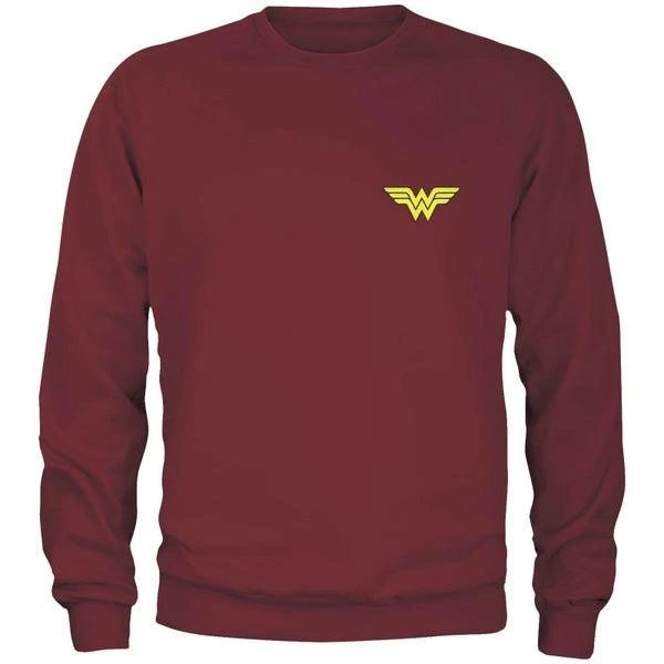 商品Original Hero|DC Wonder Woman Unisex Sweatshirt - Burgundy,价格¥255,第1张图片