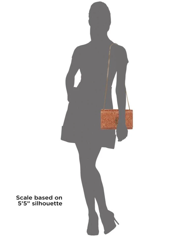 商品Yves Saint Laurent|Kate Medium Embossed Goldtone Leather Shoulder Bag,价格¥18359,第3张图片详细描述