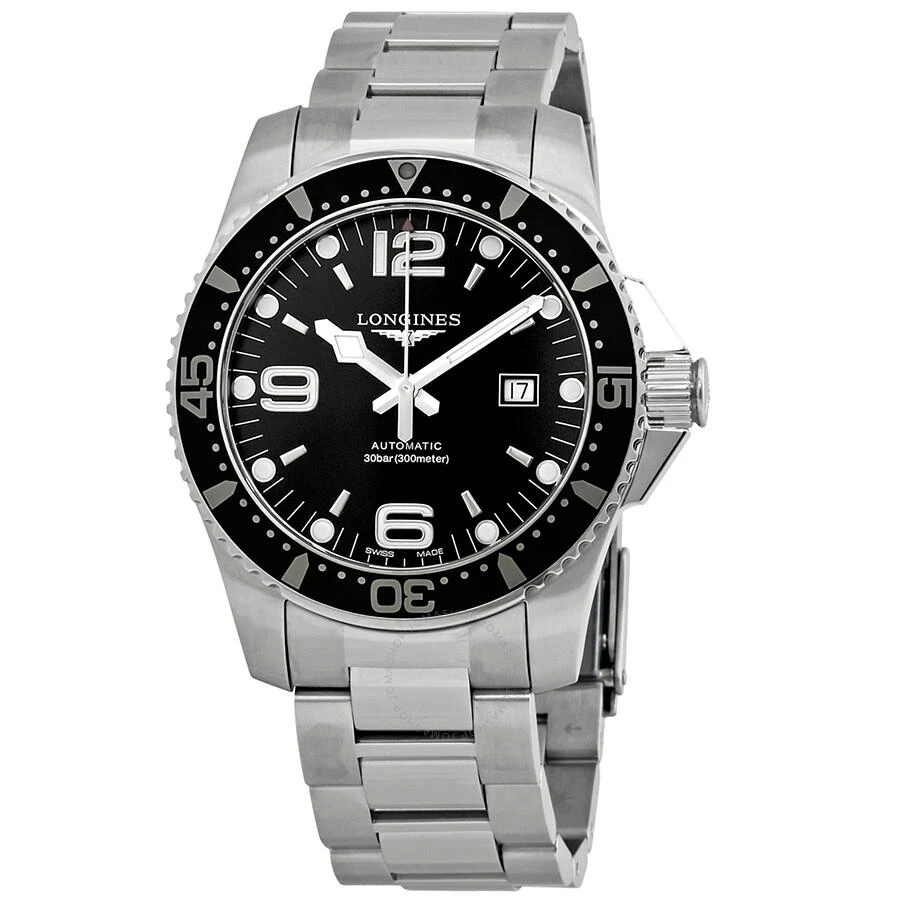 商品Longines|Hydroconquest Automatic 44 mm Black Dial Men's Watch L3.841.4.56.6,价格¥7175,第1张图片