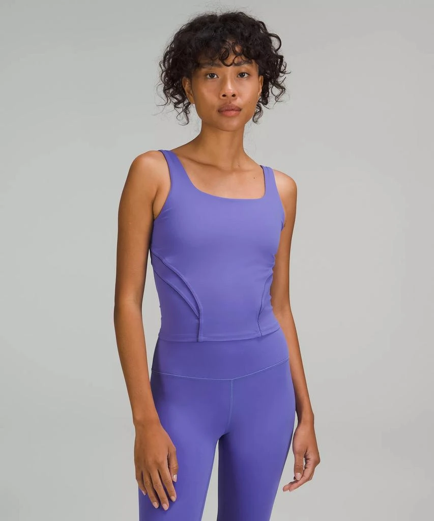 商品Lululemon|Nulu and Mesh-Back Shelf-Bra Yoga Tank Top,价格¥283,第1张图片