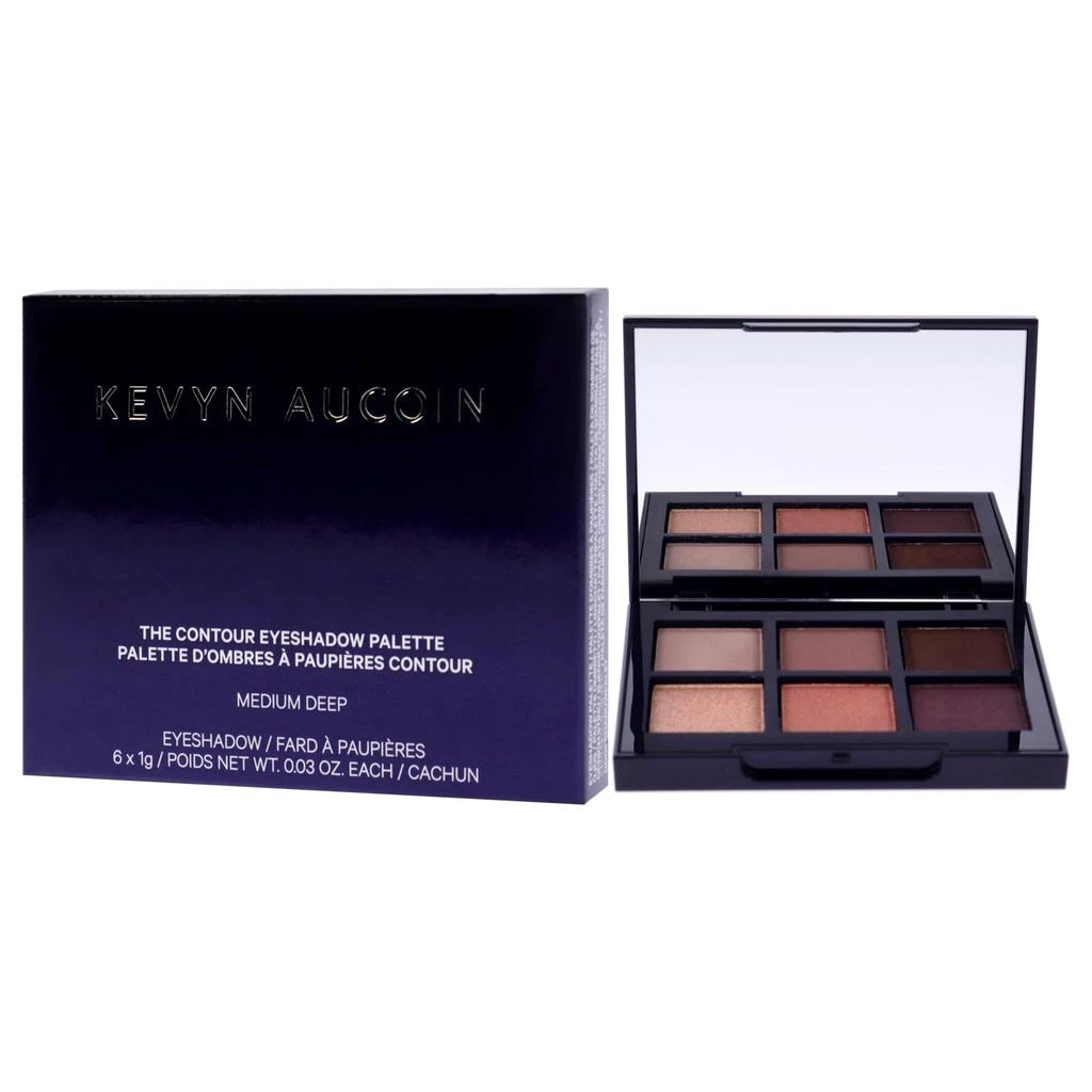 商品Kevyn Aucoin|The Contour Eyeshadow Palette - Medium Deep by  for Women - 0.18 oz Eye Shadow,价格¥255,第4张图片详细描述
