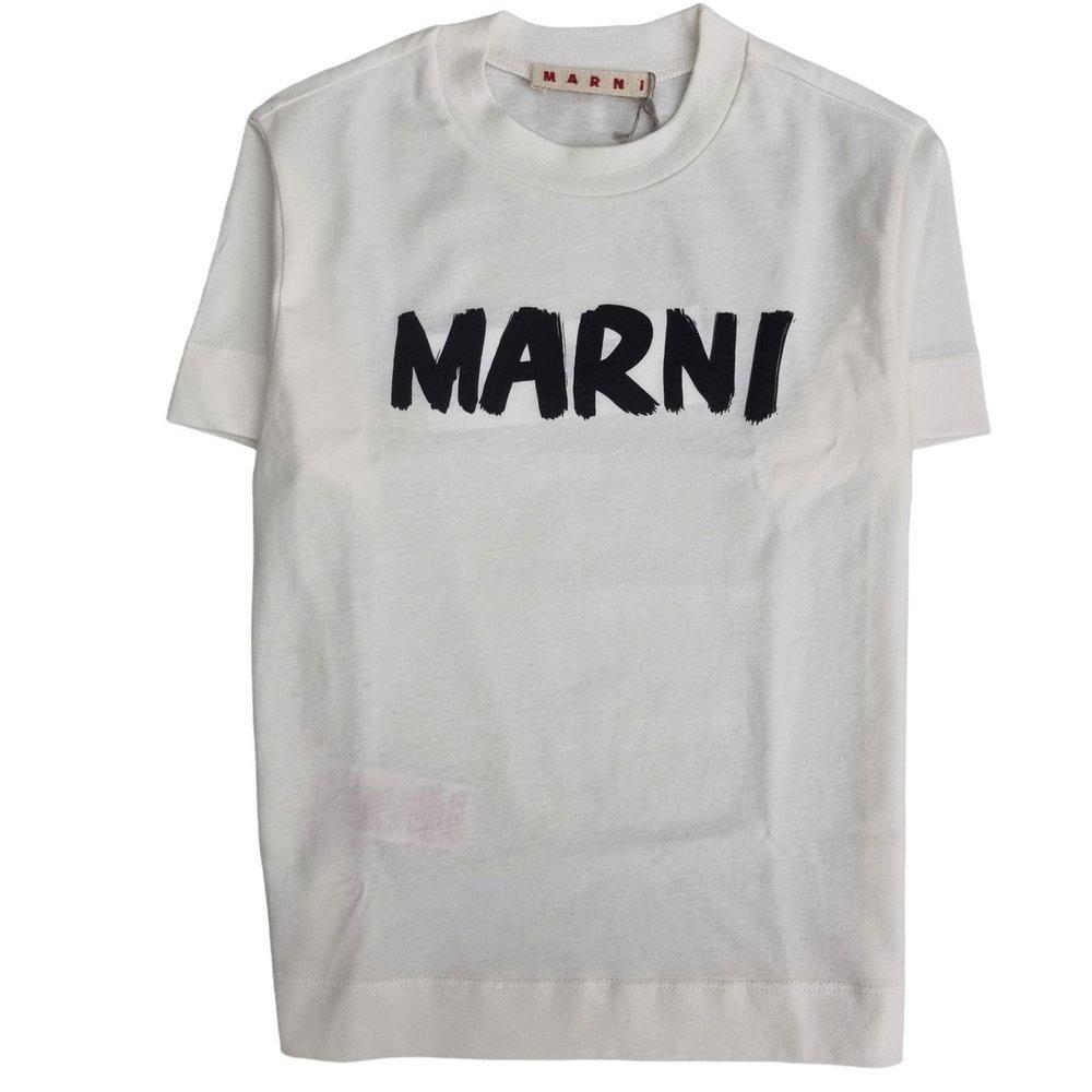 商品Marni|Marni Kids Logo Printed Crewneck T-Shirt,价格¥330,第1张图片