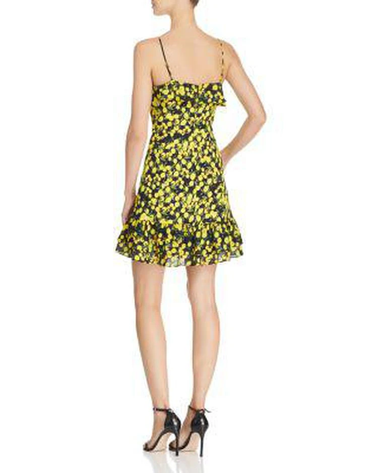 商品Parker|Erica Ruffled Lemon-Print Dress,价格¥665,第3张图片详细描述