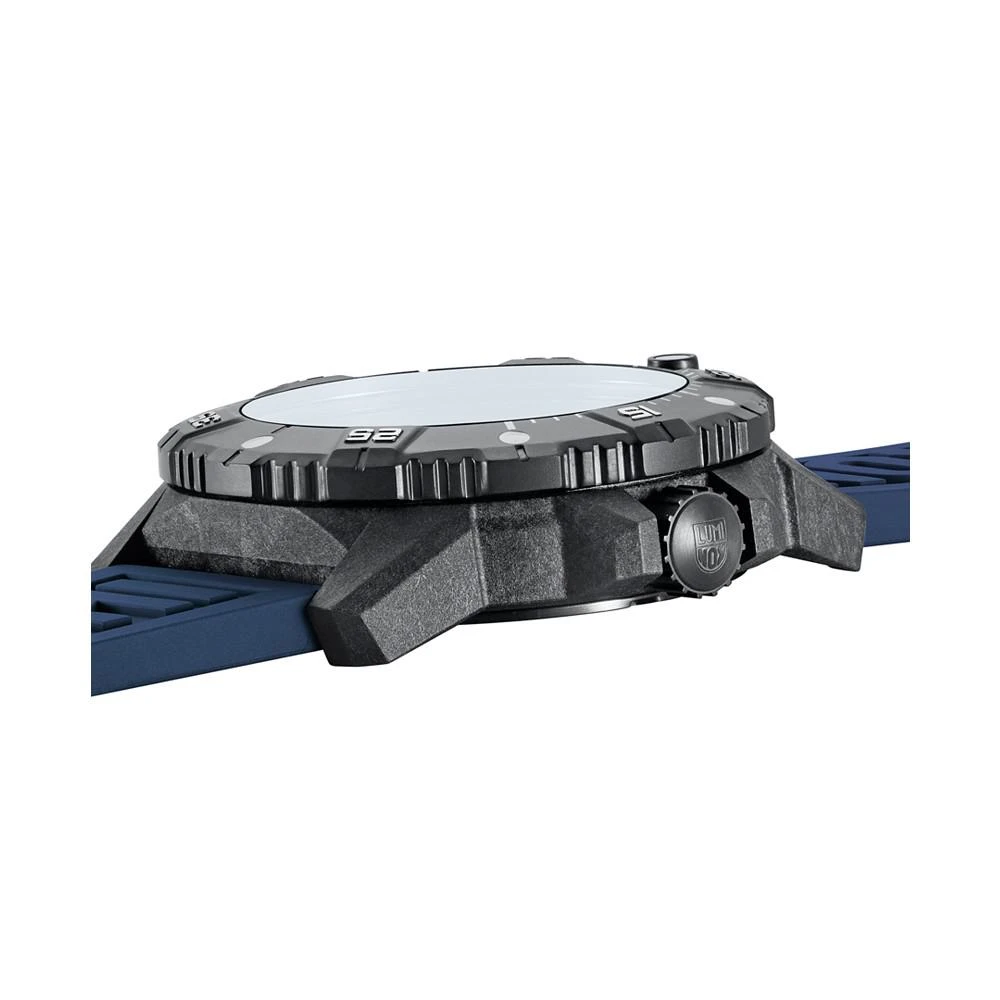 商品Luminox|Men's Swiss Automatic Master Carbon Seal Blue Rubber Strap Watch 45mm,价格¥8999,第5张图片详细描述