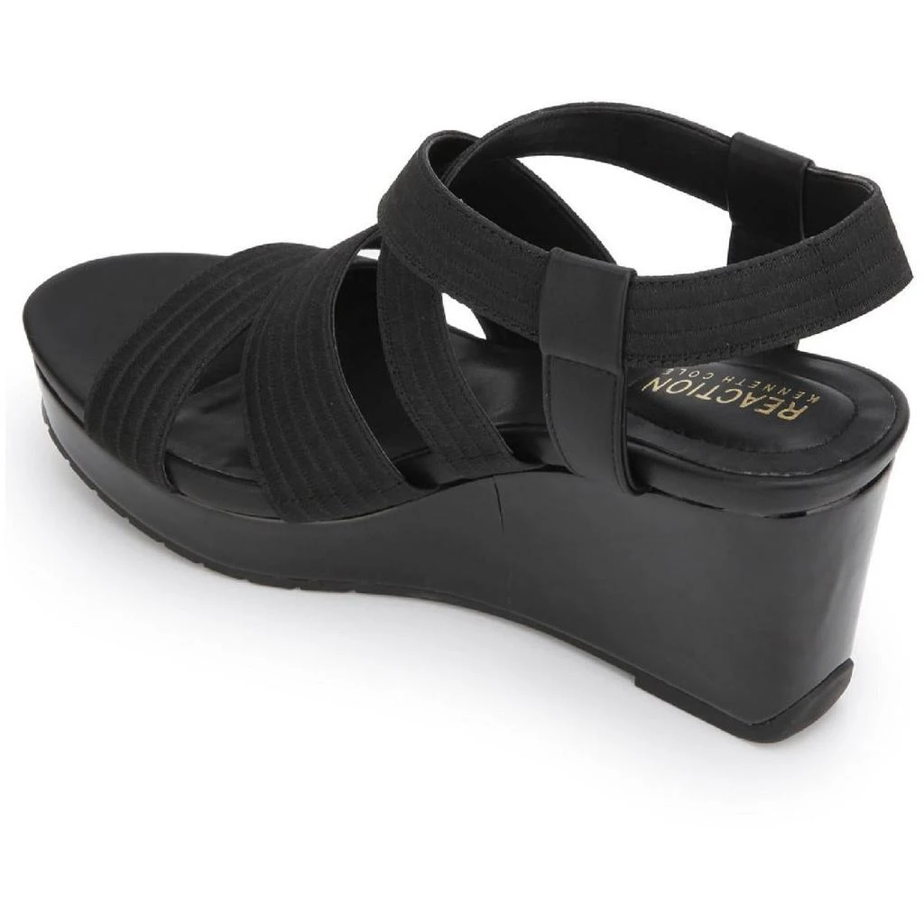 商品Kenneth Cole|Kenneth Cole Reaction Womens Card Elastic Wedge Annkle Strap Platform Sandals,价格¥228,第2张图片详细描述