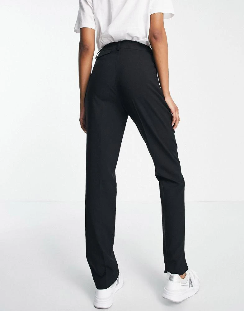 商品Topshop|Topshop Tall Tailored slim high waisted pleat trouser in black,价格¥189,第2张图片详细描述