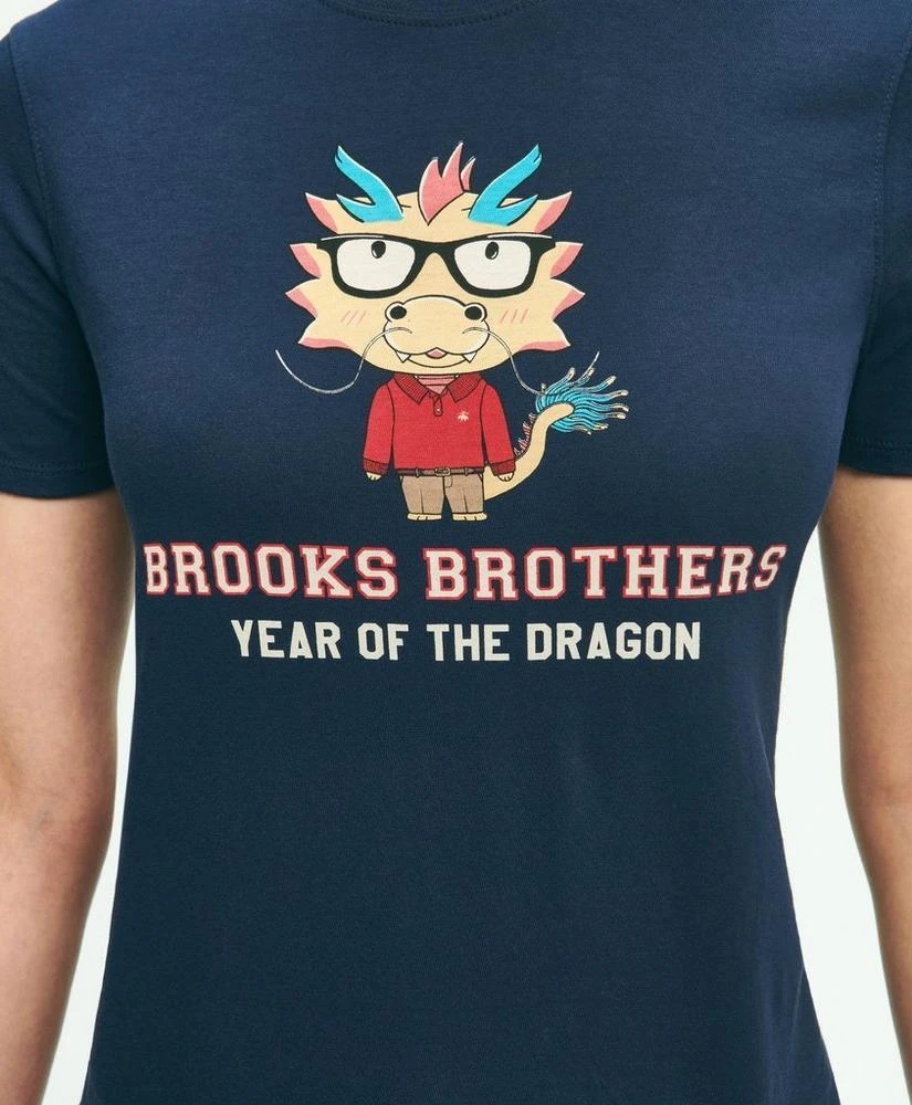 商品Brooks Brothers|Women's Cotton Lunar New Year Graphic T-Shirt,价格¥536,第3张图片详细描述