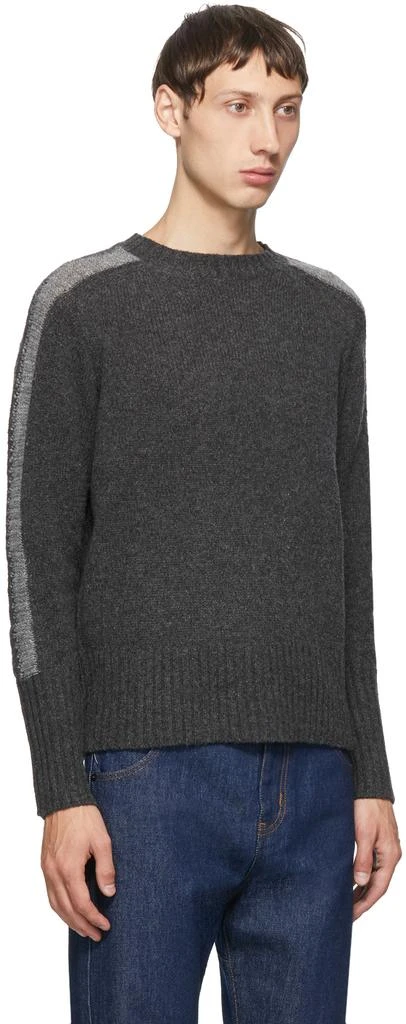 商品Random Identities|Grey Wool Bicolor Crewneck,价格¥2214,第2张图片详细描述