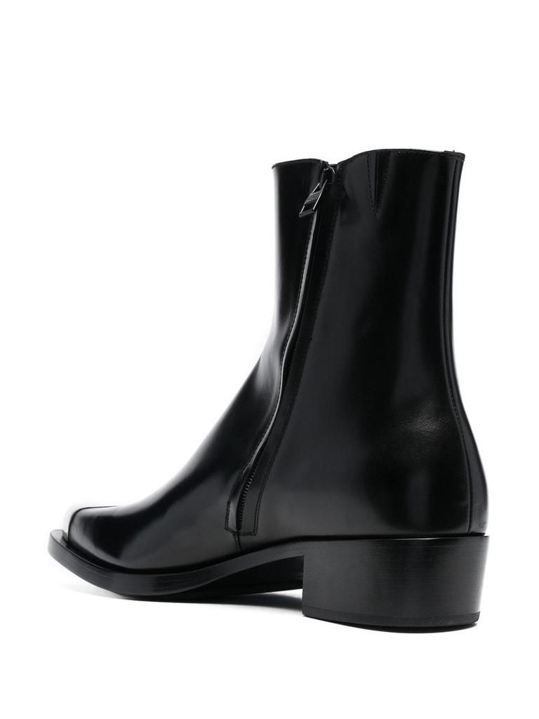 ALEXANDER MCQUEEN - Calfskin Ankle Boot商品第2张图片规格展示