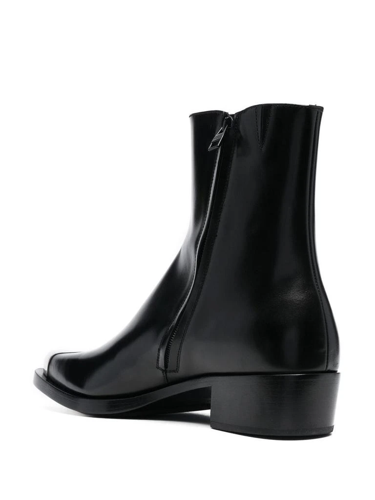 商品Alexander McQueen|ALEXANDER MCQUEEN - Leather Ankle Boot,价格¥4675,第2张图片详细描述