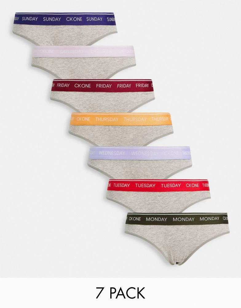 商品Calvin Klein|Calvin Klein CK One Cotton bikini style briefs 7 pack in multi colours,价格¥626,第1张图片