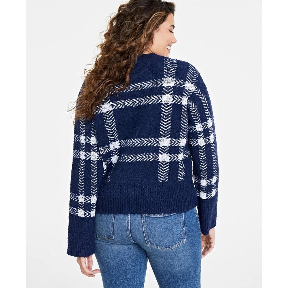 商品On 34th|Women's Plaid Jacquard Crewneck Sweater, Created for Macy's,价格¥178,第2张图片详细描述