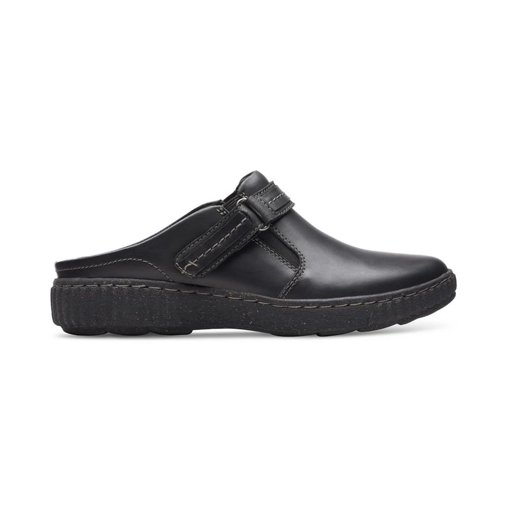 商品Clarks|Women's Caroline May Top-Stitched Strapped Clogs,价格¥407,第2张图片详细描述