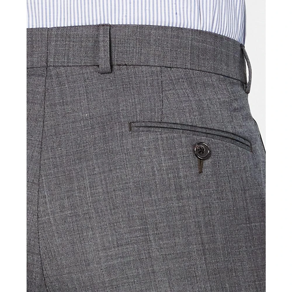 商品Ralph Lauren|Men's Classic-Fit UltraFlex Stretch Gray Sharkskin Pleated Suit Pants,价格¥570,第3张图片详细描述
