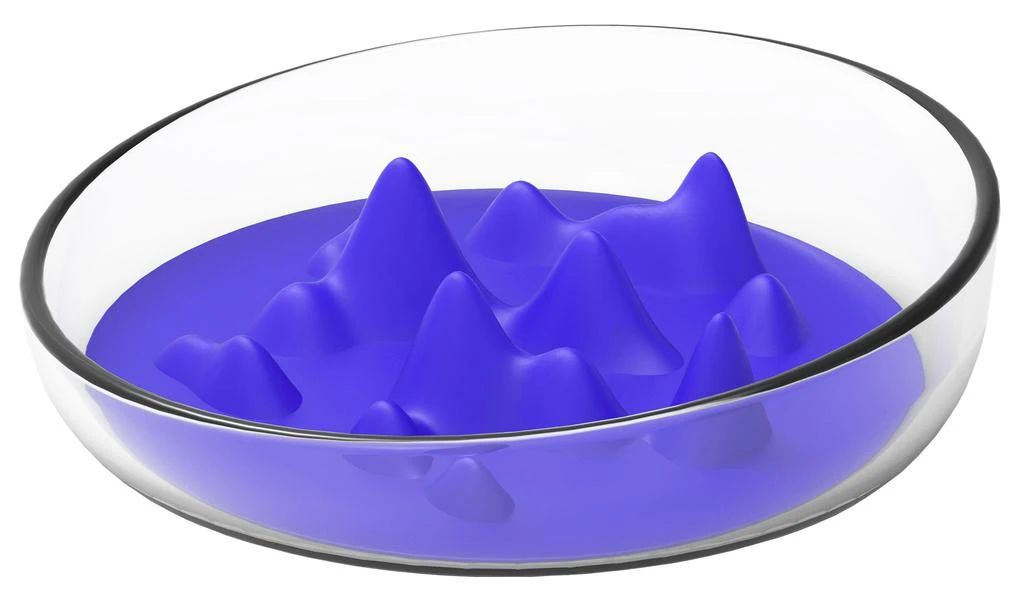 Pet Life  'Cirlicue' Mountain Shaped Modern Slow Feeding Pet Bowl 商品