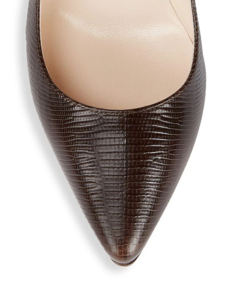 商品Sergio Rossi|Pointed Toe Leather Stiletto Pumps,价格¥5478,第3张图片详细描述