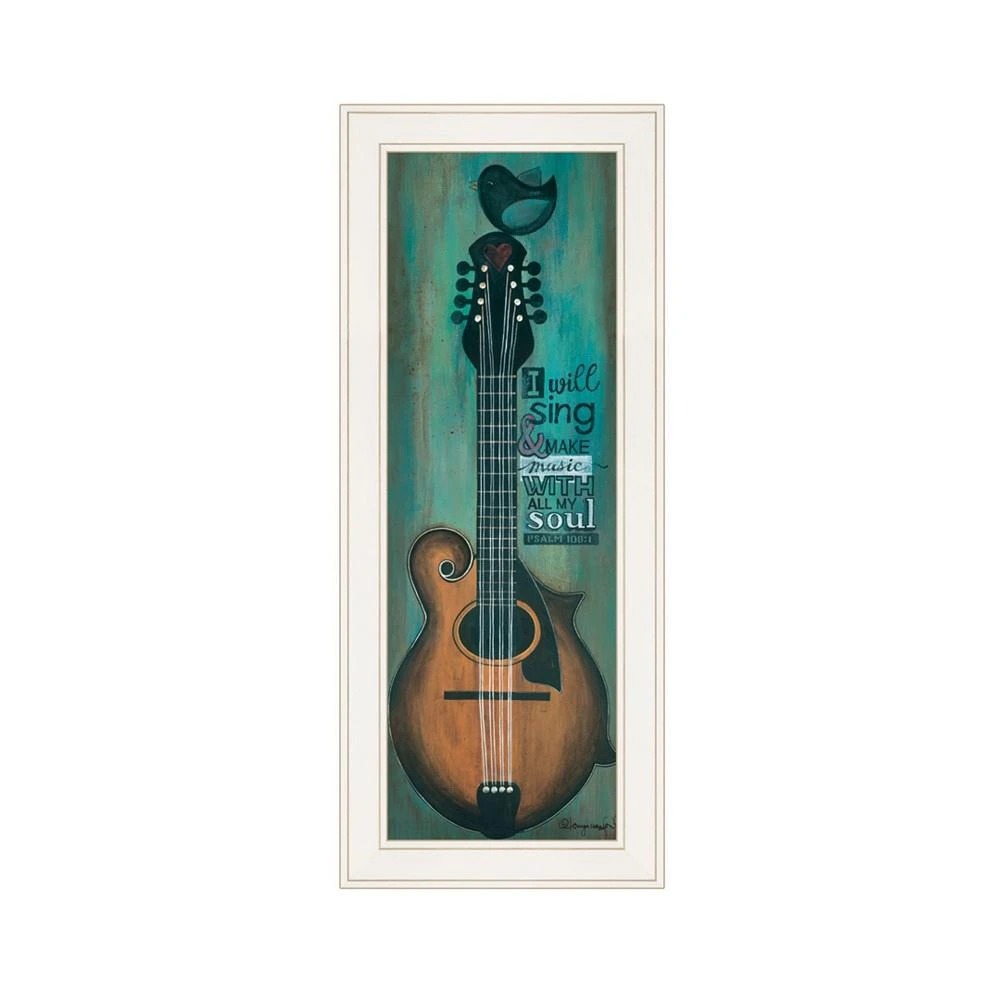 商品Trendy Décor 4U|I Will Sing by Tonya Crawford, Ready to hang Framed print, White Frame, 9" x 21",价格¥492,第1张图片
