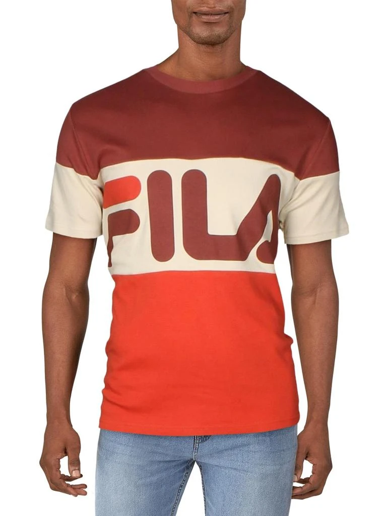 商品Fila|Vialli Mens Cotton Crew Neck Logo T-Shirt,价格¥273,第1张图片