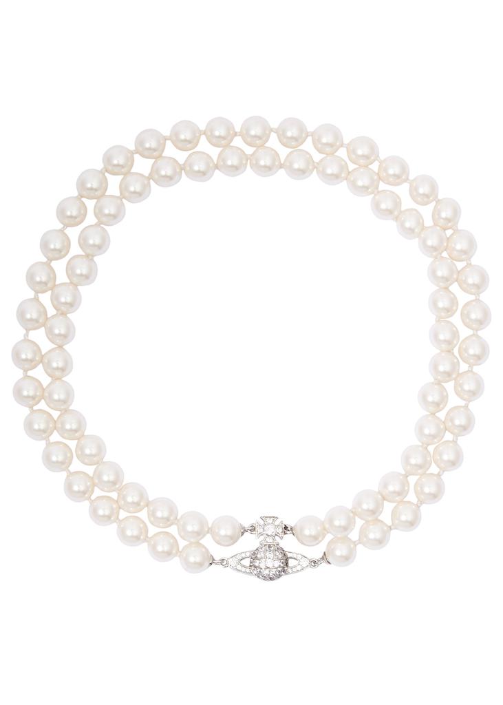 Graziella orb faux pearl choker商品第1张图片规格展示