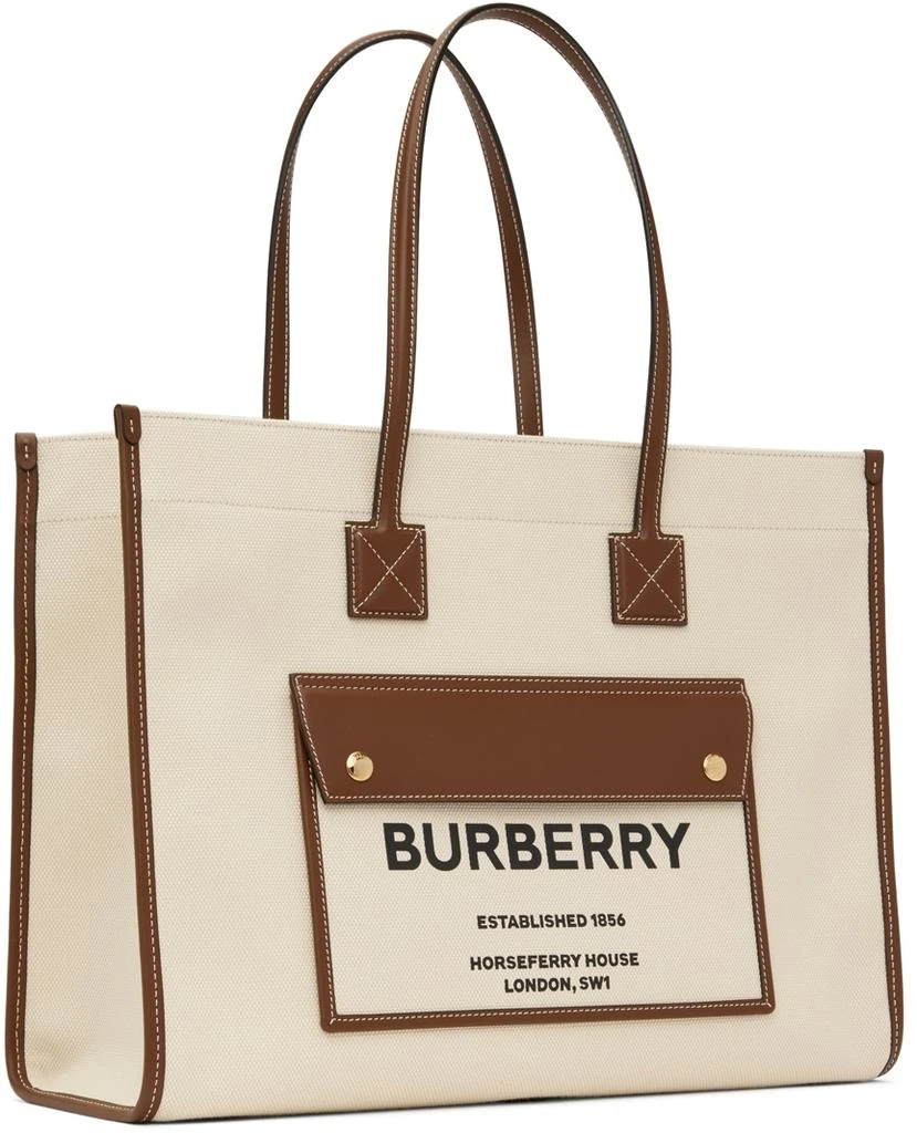 商品Burberry|灰白色中号 Freya 托特包,价格¥14462,第2张图片详细描述