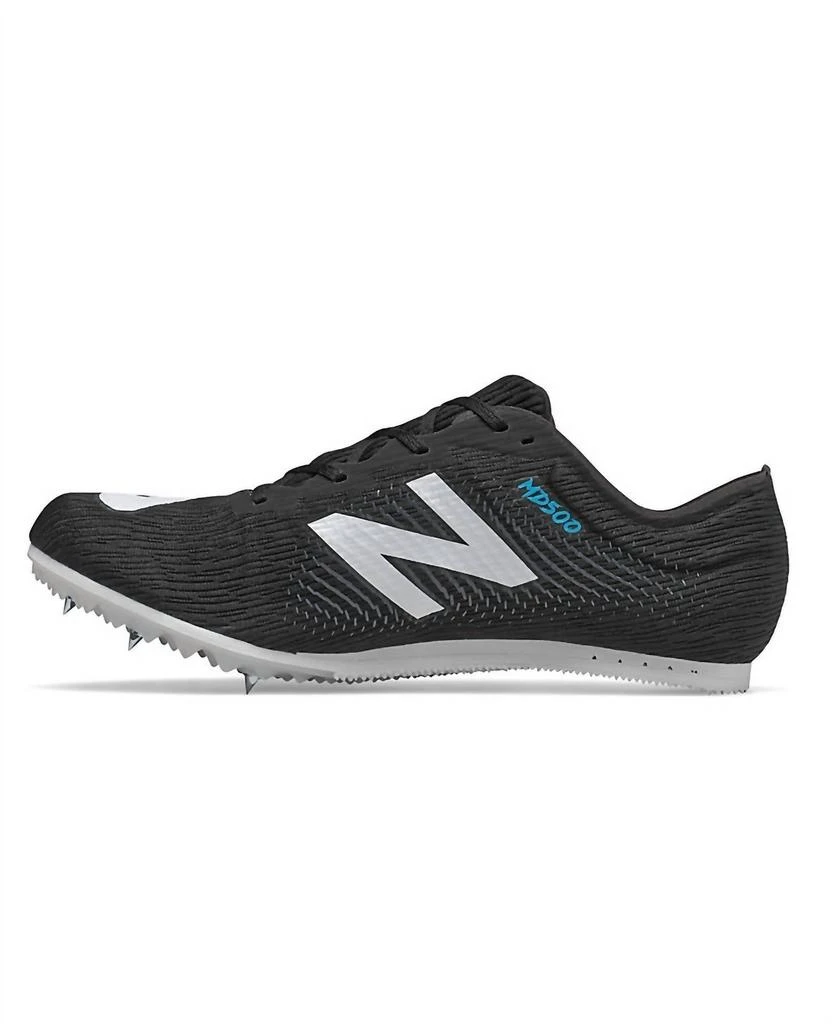 商品New Balance|Men's Mid-Dist Spikes V7 Spike Shoes In Black/white,价格¥759,第2张图片详细描述