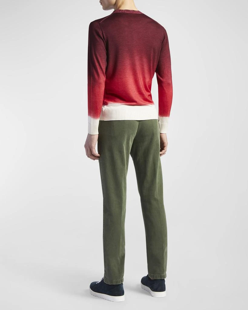 商品Kiton|Men's Cashmere-Silk Ombré Crewneck Sweater,价格¥8371,第4张图片详细描述