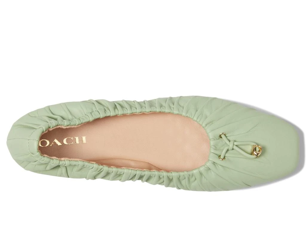 商品Coach|Eleanor Leather Ballet Flats,价格¥499,第2张图片详细描述