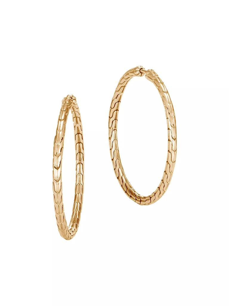 商品John Hardy|Classic Chain 18K Gold Hoops,价格¥21520,第1张图片