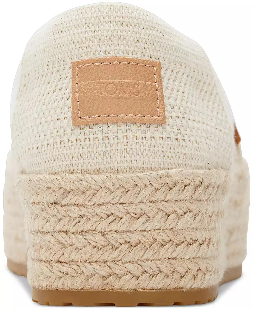 商品TOMS|Women's Valencia Canvas Platform Espadrilles,价格¥442,第3张图片详细描述