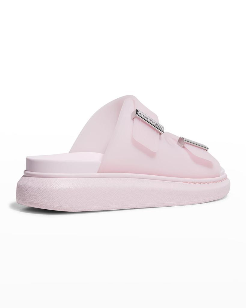 商品Alexander McQueen|Double Buckle Rubber Slide Sandals,价格¥1876,第5张图片详细描述