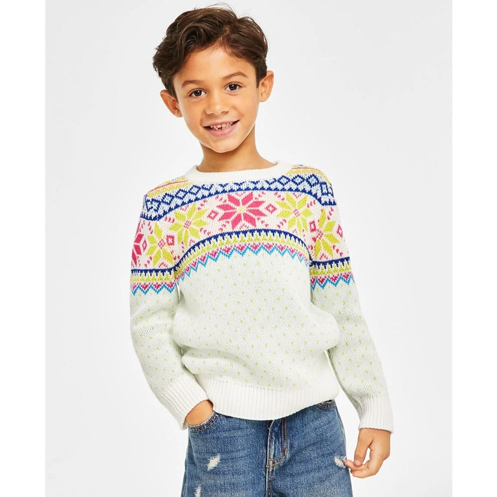 商品Charter Club|Holiday Lane Little Boys Multi-Color Fair Isle Sweater, Created for Macy's,价格¥54,第1张图片