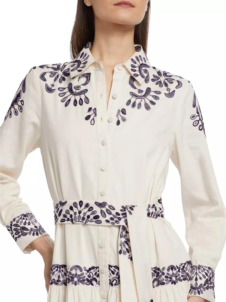 Molly Embroidered Cotton Midi-Shirtdress 商品