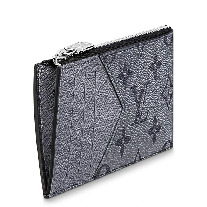 预售十天 Louis Vuitton/路易威登 22春夏新款 男士灰色老花帆布配皮银扣拉链开合卡夹钱包M30839 商品