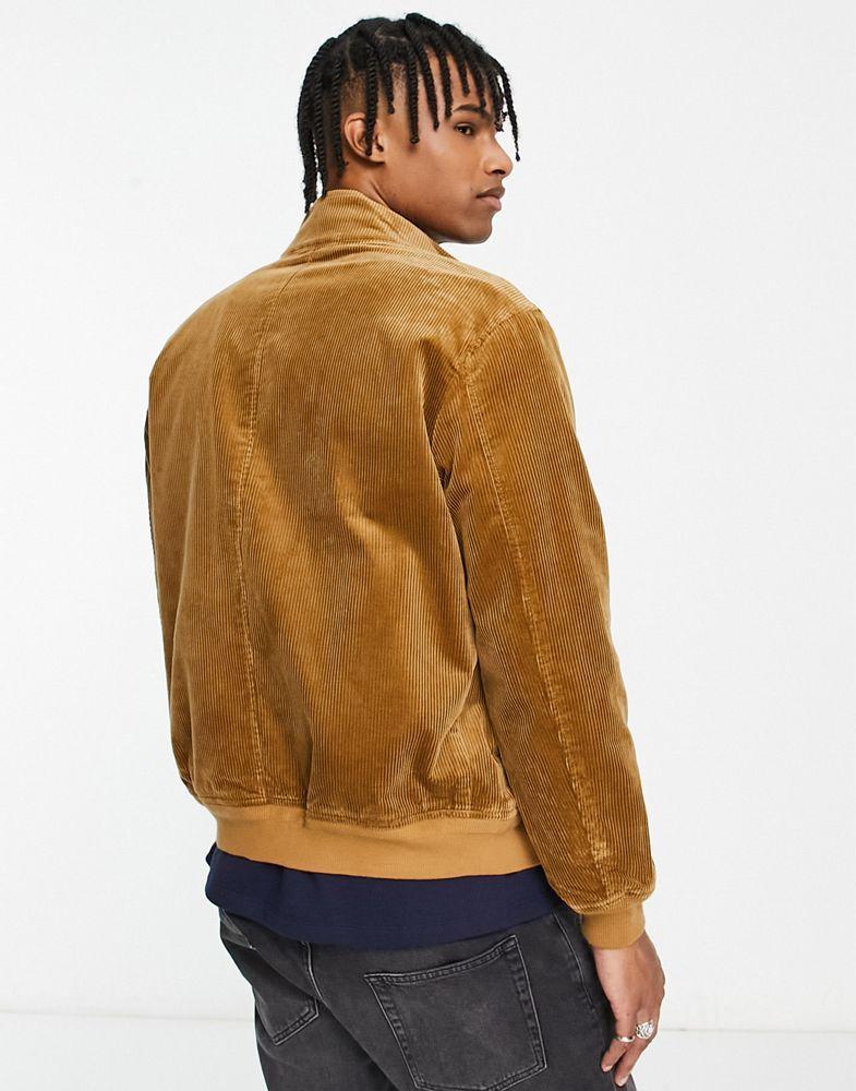 商品Ralph Lauren|Polo Ralph Lauren cord harrington jacket in brown,价格¥1756,第4张图片详细描述