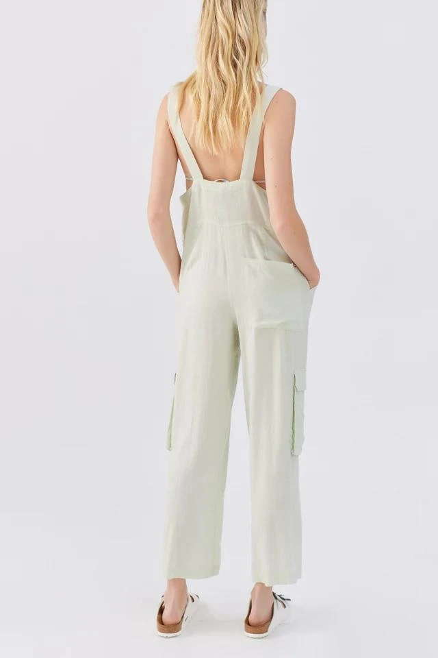 商品BDG|BDG Tilly Linen Utility Overall,价格¥260,第3张图片详细描述