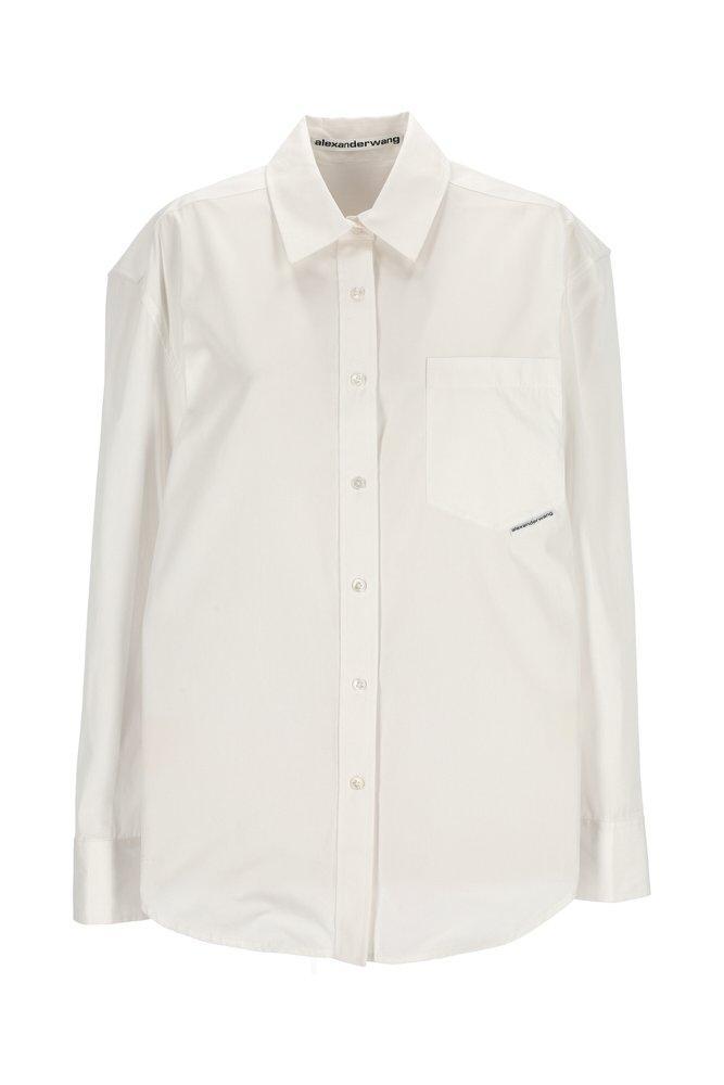 商品Alexander Wang|Alexander Wang Oversized Long-Sleeved Shirt,价格¥3210-¥3594,第1张图片