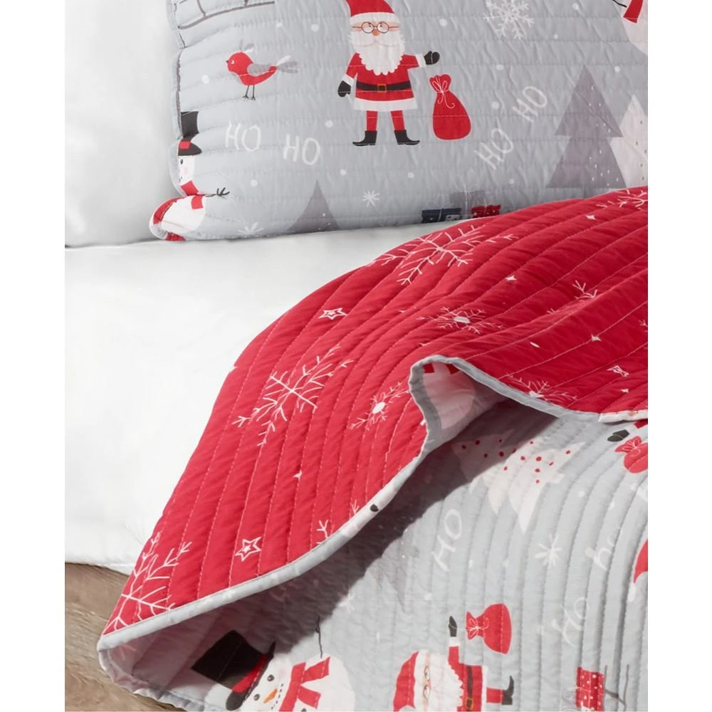商品Avanti|Santa & Snowman 2-Pc. Quilt Set,价格¥261,第3张图片详细描述