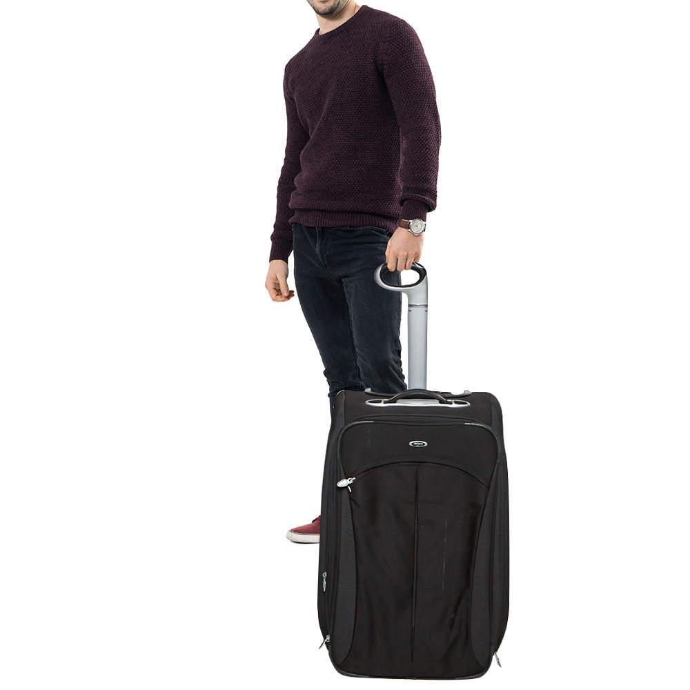 Tumi Black Nylon T3 Expandable Carry On Trolley Suitcase商品第2张图片规格展示