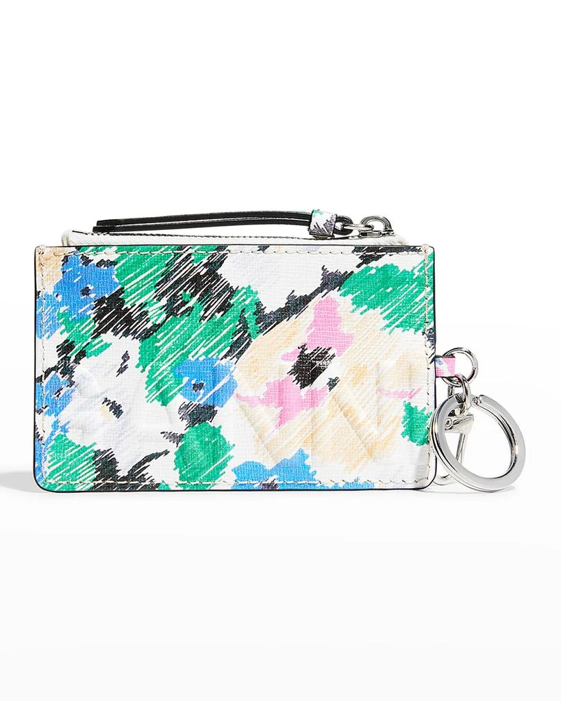 商品Ganni|Banner Floral Zip Card Case,价格¥504,第1张图片