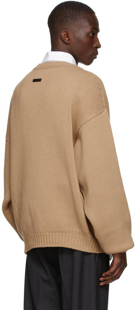 商品Fear of god|Beige Knit Overlapped Sweater,价格¥7297,第5张图片详细描述