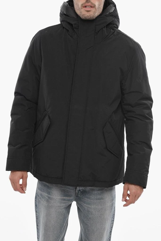 商品Woolrich|Woolrich PENN-RICH Solid Color Padded Jacket with Hood,价格¥1892,第1张图片