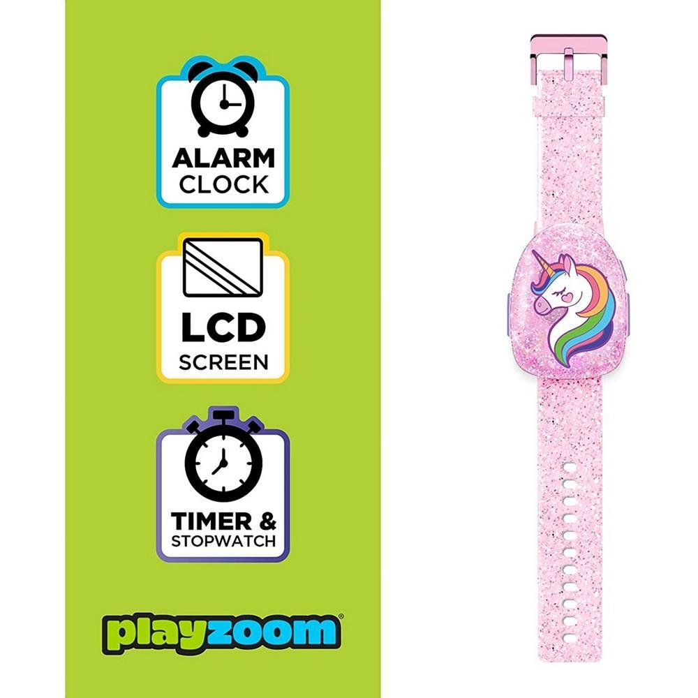 商品American Exchange|Unisex Kids Playzoom Pink Silicone Strap Smartwatch 42.5 mm,价格¥146,第4张图片详细描述