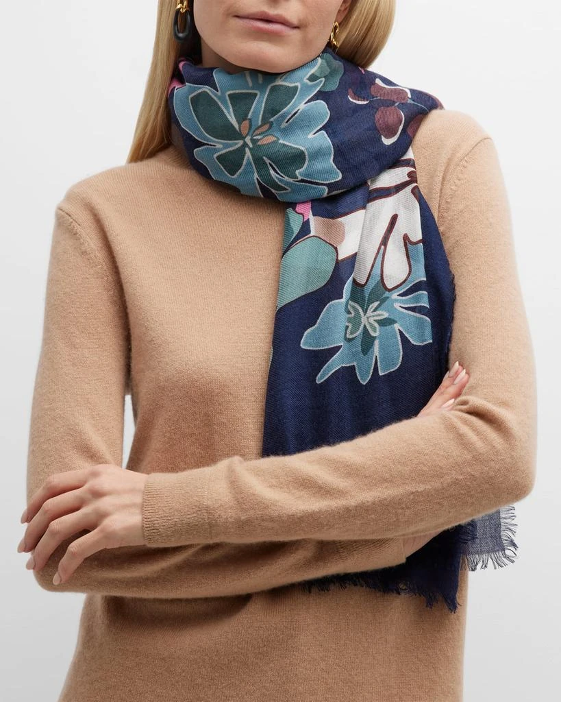 商品Loro Piana|Kew Gardens Floral Scarf,价格¥10863,第1张图片