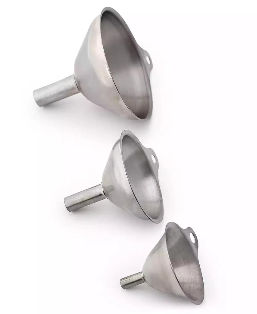 商品Macy's|3-Piece Stainless Steel Key Ring Funnel Set,价格¥105,第2张图片详细描述