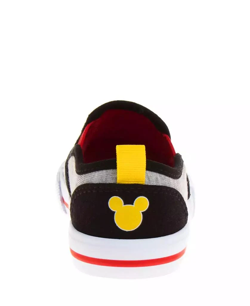 商品Disney|Little Boys Mickey Mouse Slip On Canvas Sneakers,价格¥262,第3张图片详细描述