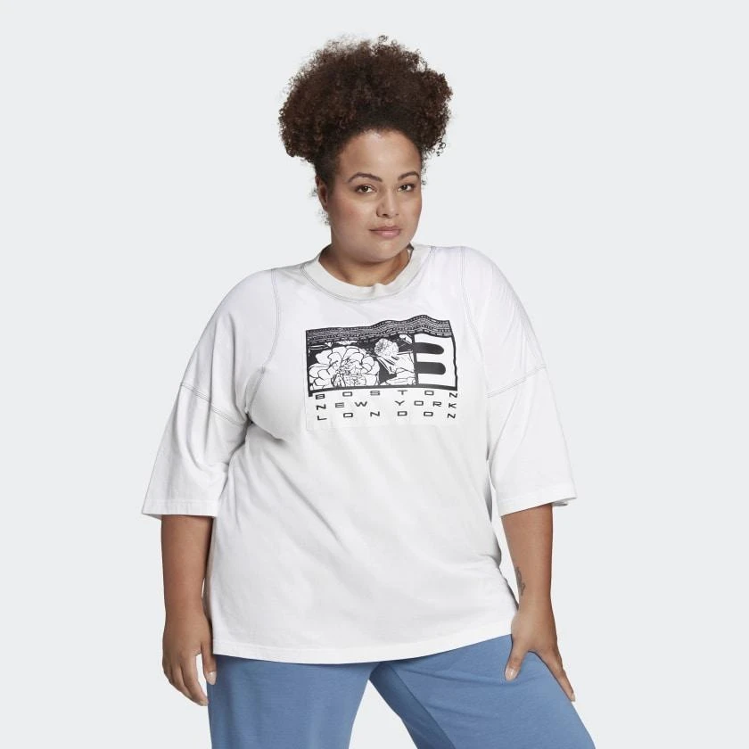 商品Adidas|Women's adidas SuperHer Tee (Plus Size),价格¥192,第4张图片详细描述