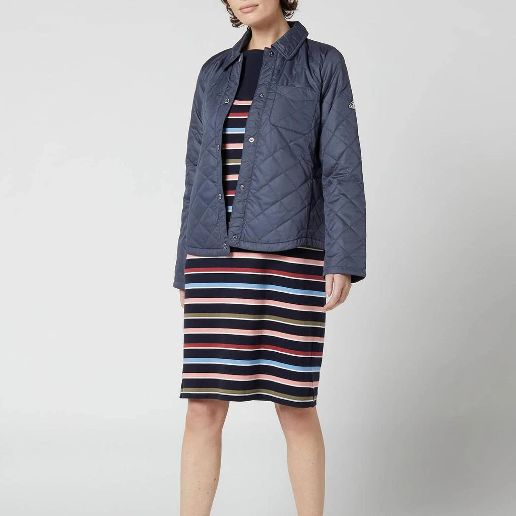 商品Barbour|Barbour Women's Blue Caps Quilted Jacket - Summer Navy,价格¥672,第3张图片详细描述