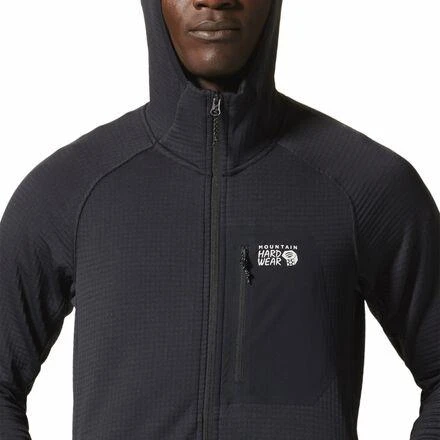 商品Mountain Hardwear|Polartec Power Grid Full-Zip Hoodie - Men's,价格¥546,第4张图片详细描述